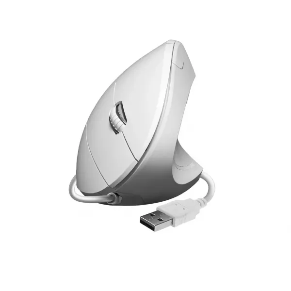 SUBBLIM Ratón Vertical Ergo Wired Mouse Blanco