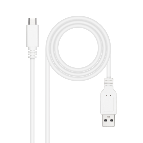 Nanocable Cable 2.0 3A Usb-C Macho A Usb-A Macho - Longitud 3M - Color Blanco