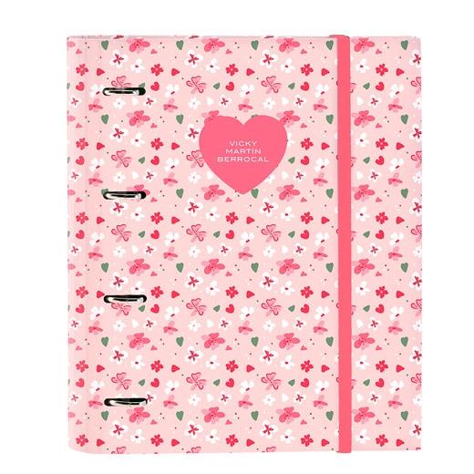 Safta Carpeta De Anillas 4X35Mm A4 C/Recambio 100H 80Gr 5X5 C/Separadores T/Duras Vmb "In Bloom"