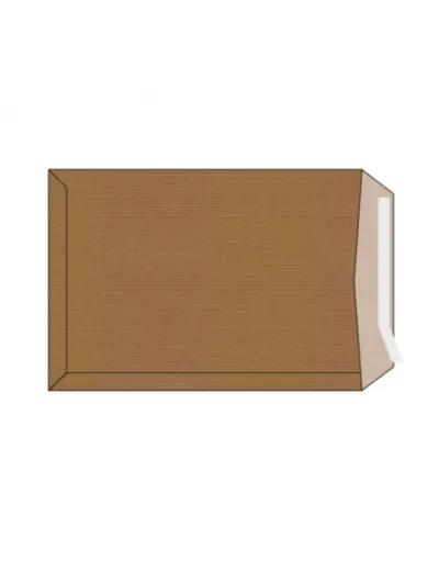 Sam Bolsa K-12 Din B4 Folio Autoadhesivo 250X353 90 Gramos Kraft 250 Unidades