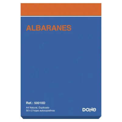 Dohe Talonario Albaranes A4 Autocopiativo 50 Hojas x 2