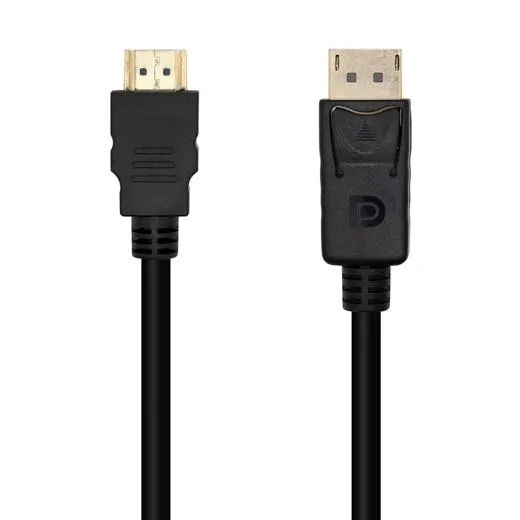 Aisens Cable Conversor Displayport A Hdmi Dp/M - Hdmi/M Negro 1,0M