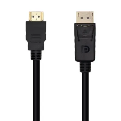 Aisens Cable Conversor DisplayPort a HDMI DP/M - HDMI/M Negro 1.0M