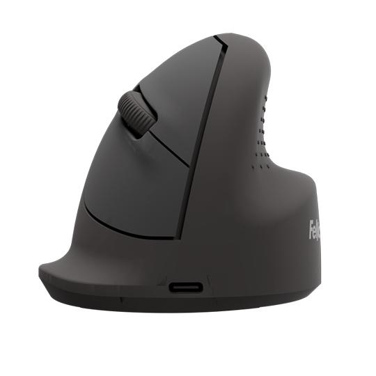 Fellowes Ratón Ergonómico Vertical Breyta Mediano Diestro Inalámbrico 800/1600Dpi Negro