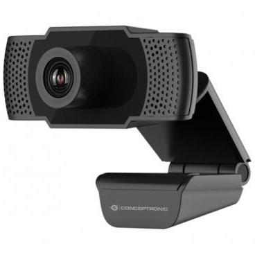 Conceptronic Webcam Fhd Conceptronic Amdis 1080P Usb 3.6Mm 30 Fps Angulo Vision 90º Microfono Integrado Negro
