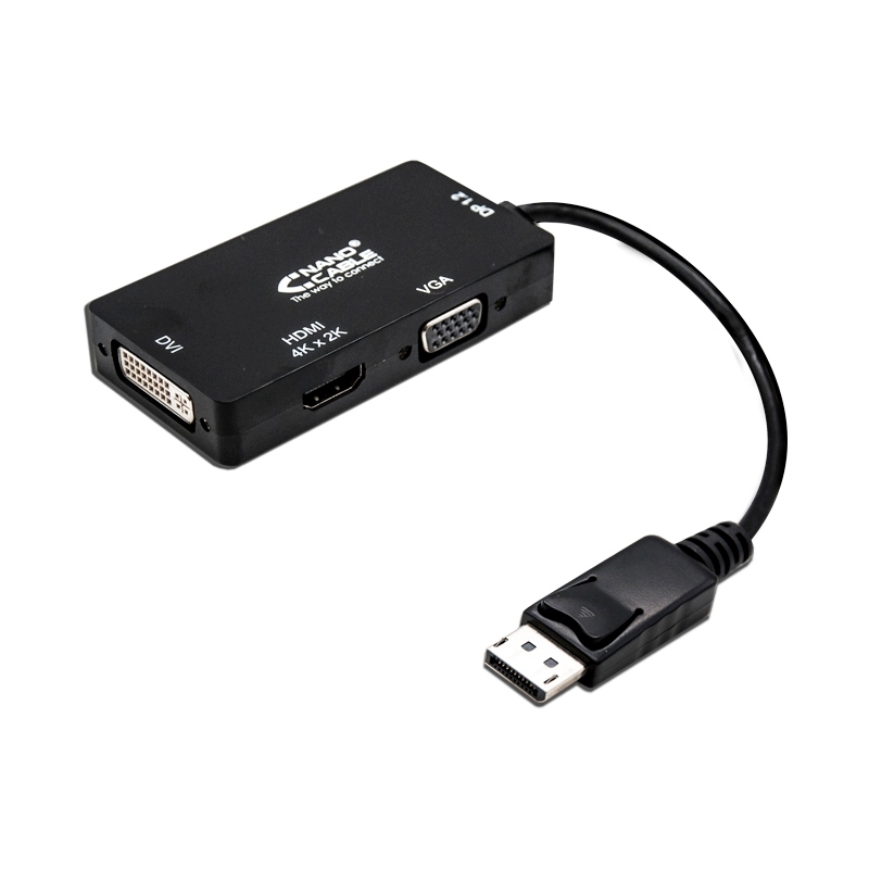 Nanocable Conversor Displayport  A Vga/Dvi/Hdmi