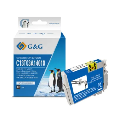 Epson 603XL Negro Cartucho de Tinta Pigmentada Compatible C13T03A14010/C13T03U14010