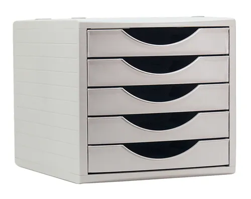 Archivo 2000 Módulo Archivotec 5 Cajones Válido Para Formato Din A4, Fólio Y Subcarpeta 340X270X260 Mm Gris