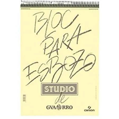 Canson Guarro Bloc Para Esbozo Studio Espiral 50H A5 90Gr Microperforado Blanco Amarfilado