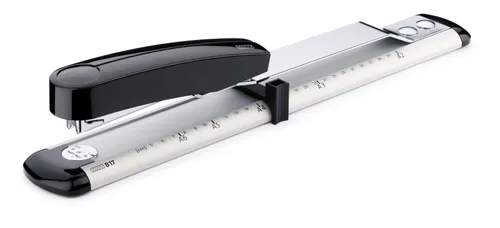 Novus Grapadora Harmony B17 Brazo Largo Gris Claro/Negro Intenso