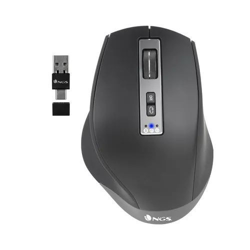 Mouse Ngs Inalambrico Multidispositivo Bluetooth Laser Recargable