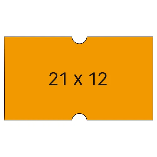 Apli Etiquetas Para Etiquetadora De Precios 21X12mm Naranjas 6 Rollos De 1000
