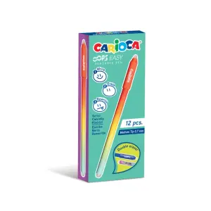 Carioca Oops Easy Bolígrafo Borrable 0.7mm Tinta Termo Sensible Rojo Degradado