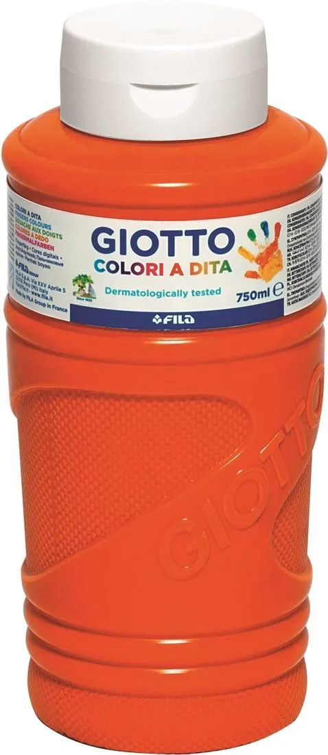 Giotto Pintura De Dedos De 750 Ml Color Naranja