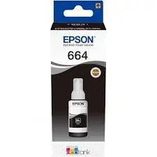 Epson Tinta Bote Negro Ecotank Nº 664 para L355, 555, ET-2500, 2550, 2600, 2650, 4500, 14000