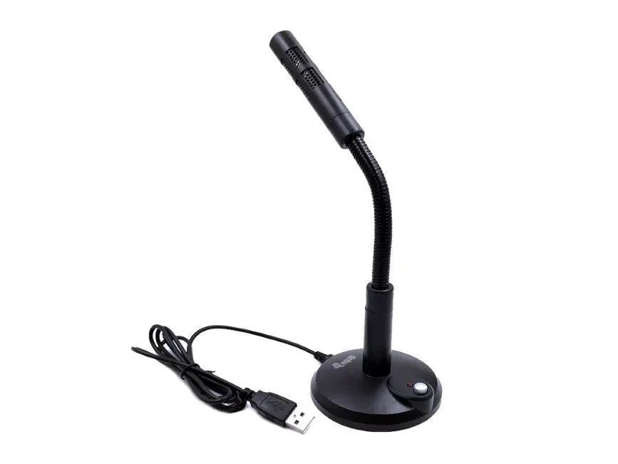 Micrófono Sobremesa Equip Life Onmidireccional Usb Brazo Flexible