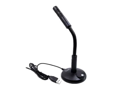 EQUIP Micrófono Sobremesa Omnidireccional USB con Brazo Flexible