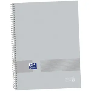 Oxford Cuaderno Write & Erase A4+ 80H 5x5mm Microperforado T/Extradura Pack 5 Ud Pure Grey