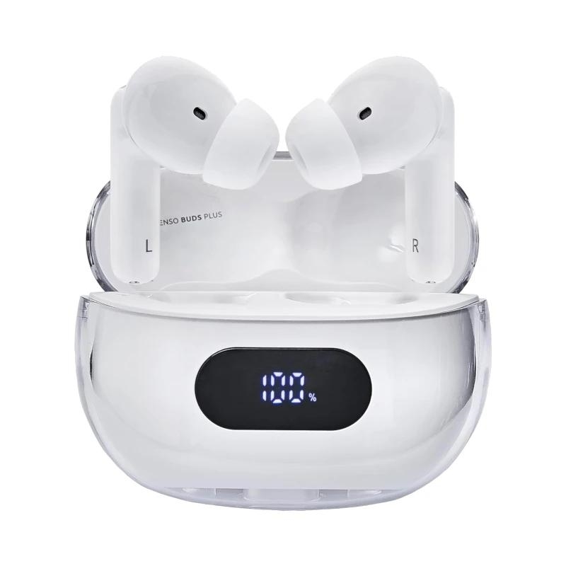 Intenso | Buds Plus Auriculares Tws Anc+Enc| Blanc