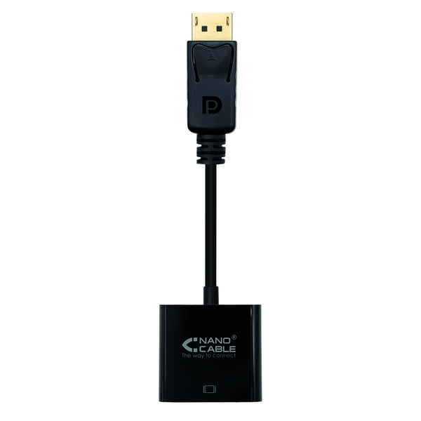 Nanocable Conversor Displayport A Svga - Displayport /M-Svga/H - 15 Cm - Color Negro