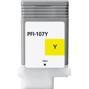 Canon PFI107 Amarillo Cartucho de Tinta Genérico Reemplazo PFI107Y/6708B001