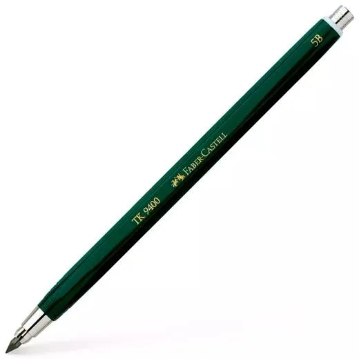Faber Castell Portaminas Tk9400 3,15Mm Mina 6B Verde