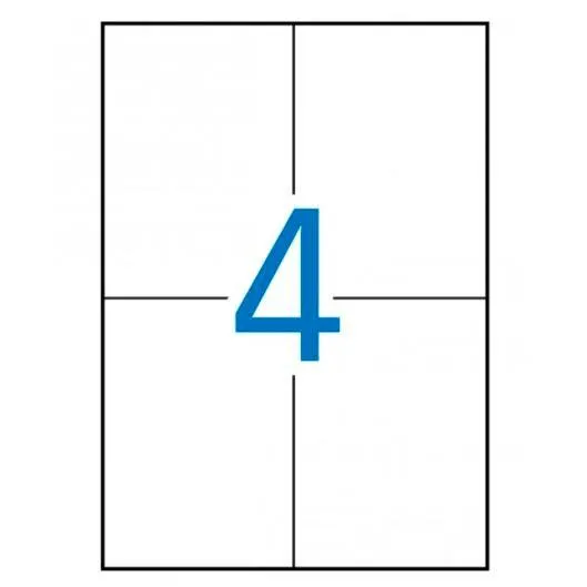 Apli Etiquetas Adhesivas 105X148Mm Inkjet/Láser C/Rectos 4 X 100H Blanco
