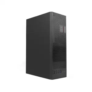 Coolbox Caja MicroATX Slim T360 Black con Fuente TFX 80Plus Bronze Vertical y Horizontal