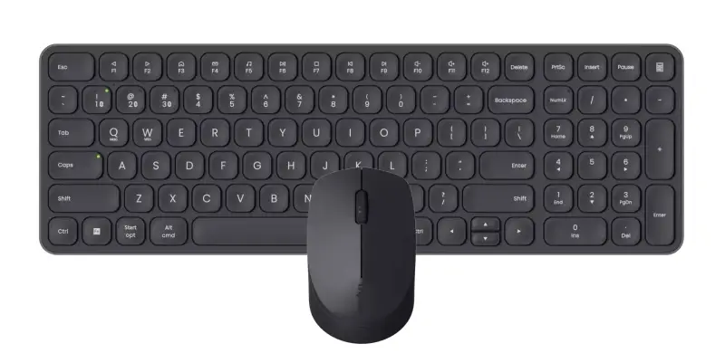 Rapoo 9310M Teclado Ultrafino y Ratón Inalámbricos Bluetooth 2.4GHz 2400 DPI Negro