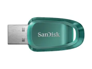 SanDisk Cruzer Ultra Eco Memoria USB 3.2 128GB - Hasta 100MB/s - Verde