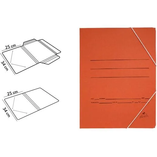 Mariola Carpeta Cartón 500 Gr Solapa Gomas Folio Cuero Mate -20U-