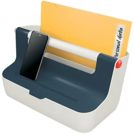 Leitz Caja De Almacenamiento Portátil Cosy C/Asa Abs Gris