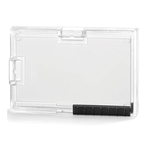 Durable Identificador Pushbox Duo Soporte Para 1 Tarjetas 54X87Mm Plástico Transparente