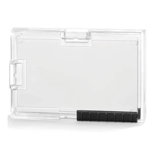 Durable Identificador Pushbox Duo Soporte Para 1 Tarjetas 54X87Mm Plástico Transparente