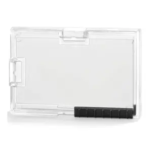 Durable Identificador Pushbox Duo Soporte Para 1 Tarjeta 54x87mm Plástico Transparente