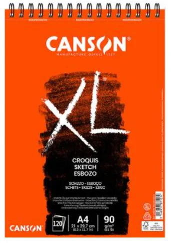 Canson Bloc Dibujo Xl Esboso 20H A4 Blanco Natural