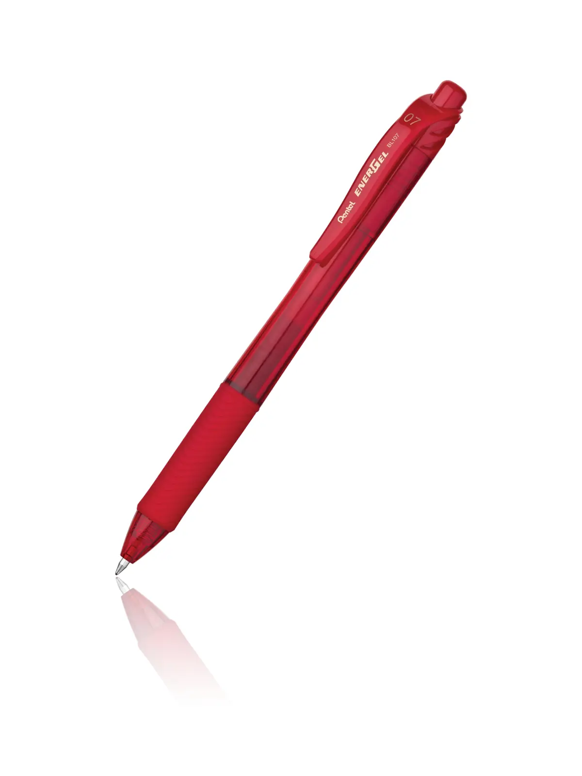Pentel Energel X Bolígrafo Retráctil 0.7mm Tinta Gel Recargable Color Rojo