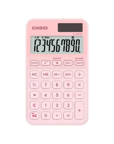 Casio Calculadora De Oficina SL-310YC-LP 10 Dígitos Rosa Claro