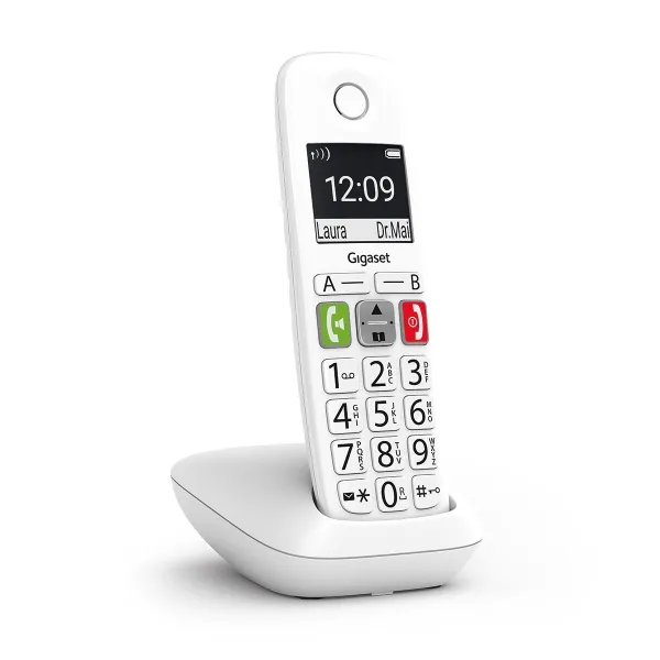 Gigaset E290 Inalámbrico DECT Blanco - Teléfono Fijo Inalámbrico