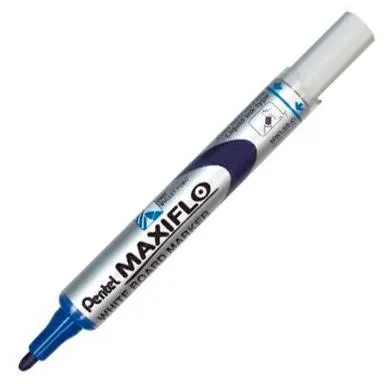 Pentel Marcador Pizarra Blanca Maxiflo MWL-5S Azul - Caja 12 Unidades