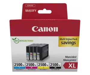 Canon Tinta Ecopack PGI 2500XL BK/C/M/Y para Impresoras MB 5050/5150/5155/5350/5450/5455
