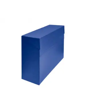 Mariola Caja De Transferencia A4 Cartón Forrado Con Tela Gelttex Azul