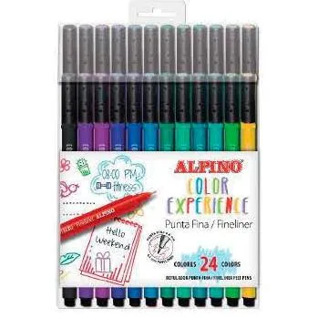 Alpino Rotuladores Fineliner Color Experience Estuche 24 Surtidos