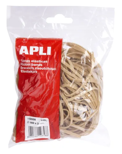 Apli Goma Elástica Marrón Caucho 160X3Mm 100 Gr.