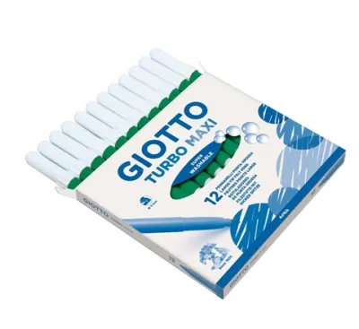 Giotto Rotuladores Turbo Maxi Verde Cynabrio Estuche 12 Ud