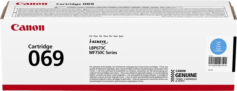 Canon 069 Cyan Cartucho De Toner Original - 5093C002