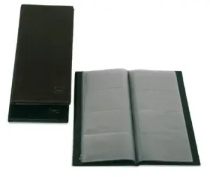Grafoplás Portatarjetas Americano Basic 290x140mm Para 160 Tarjetas PVC Negro