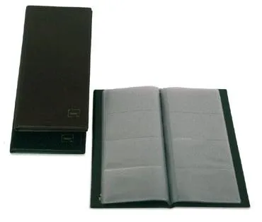 Grafoplás Portatarjetas Americano Basic 290x140mm Para 160 Tarjetas PVC Negro