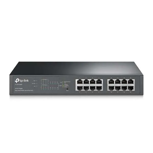 TP-LINK SG1016PE Switch Semigestionable 16 Puertos Giga 8 PoE+ Rack Metálico