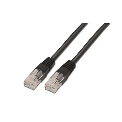 Aisens Cable De Red Latiguillo Rj45 Cat.6 Utp Awg24 Negro 0,5 M